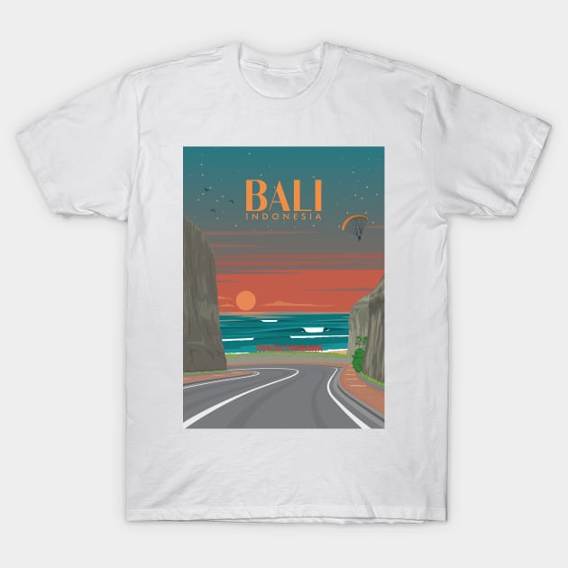 Pandawa bali beach surf sunset T-Shirt by creative.z